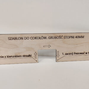 Szablon do wycinania cokołów