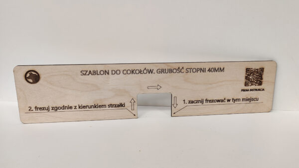Szablon do wycinania cokołów